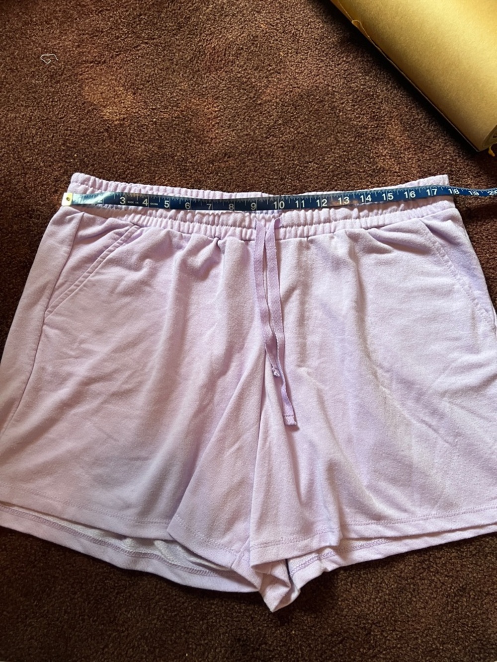 High-Waist Women's Lounge Shorts - Light Lavender